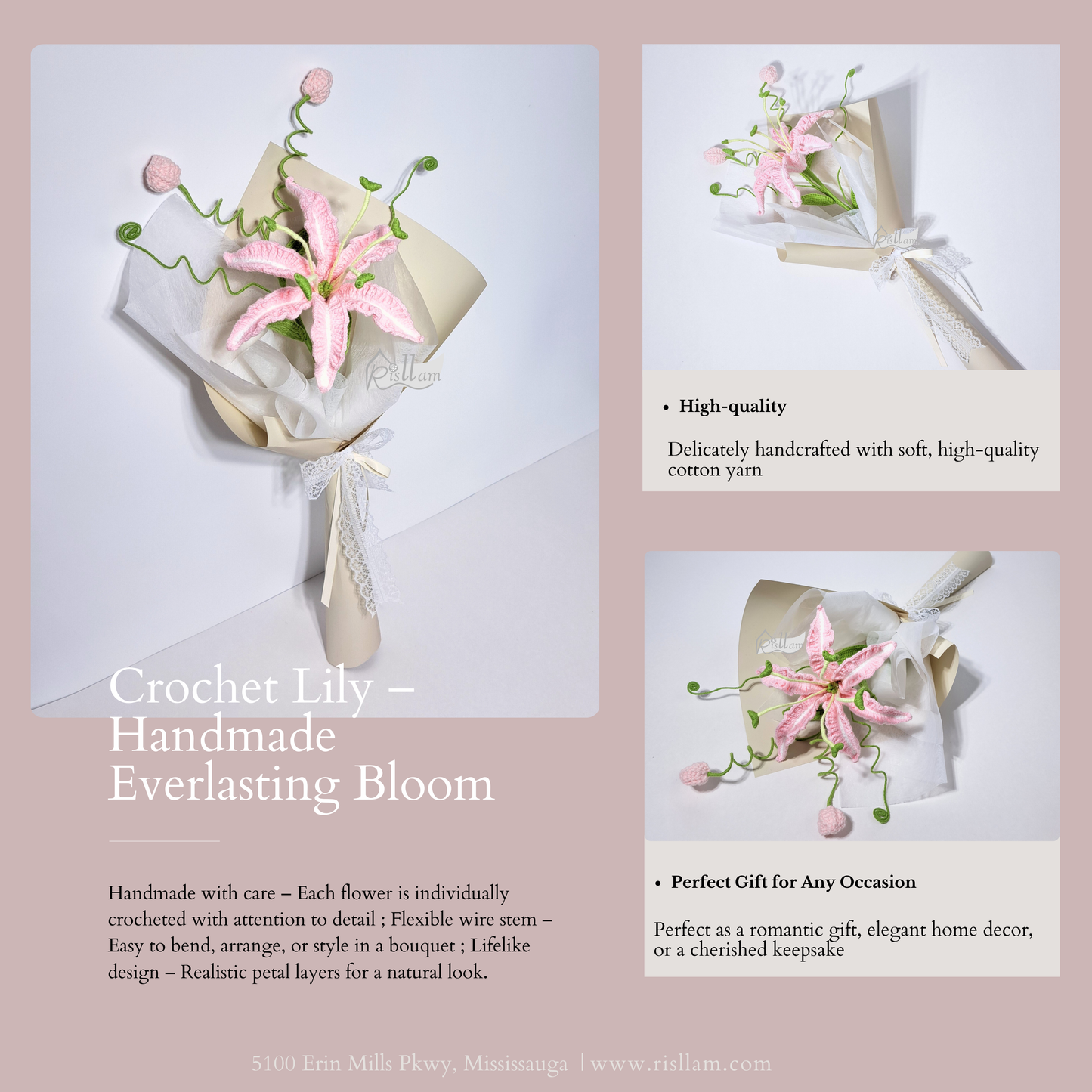 Single Gloriosa Lily Bouquet