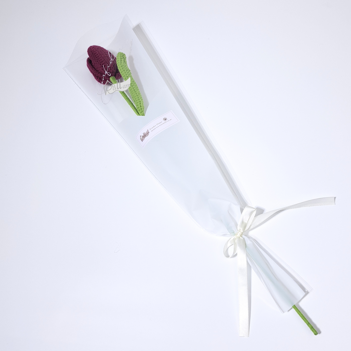 Classic Tulips 01 in Clear Gift Bag - Ready to Go