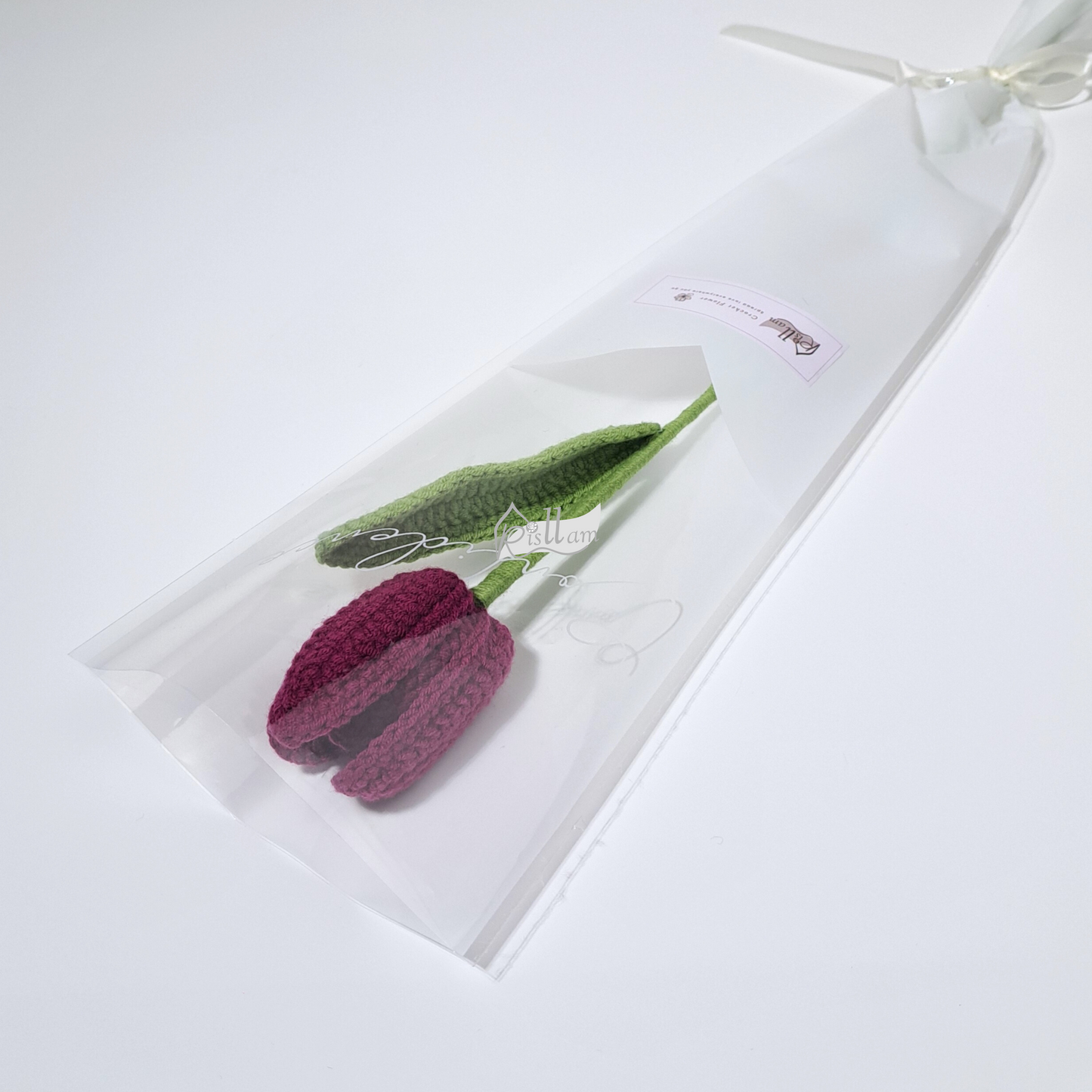 Classic Tulips 01 in Clear Gift Bag - Ready to Go