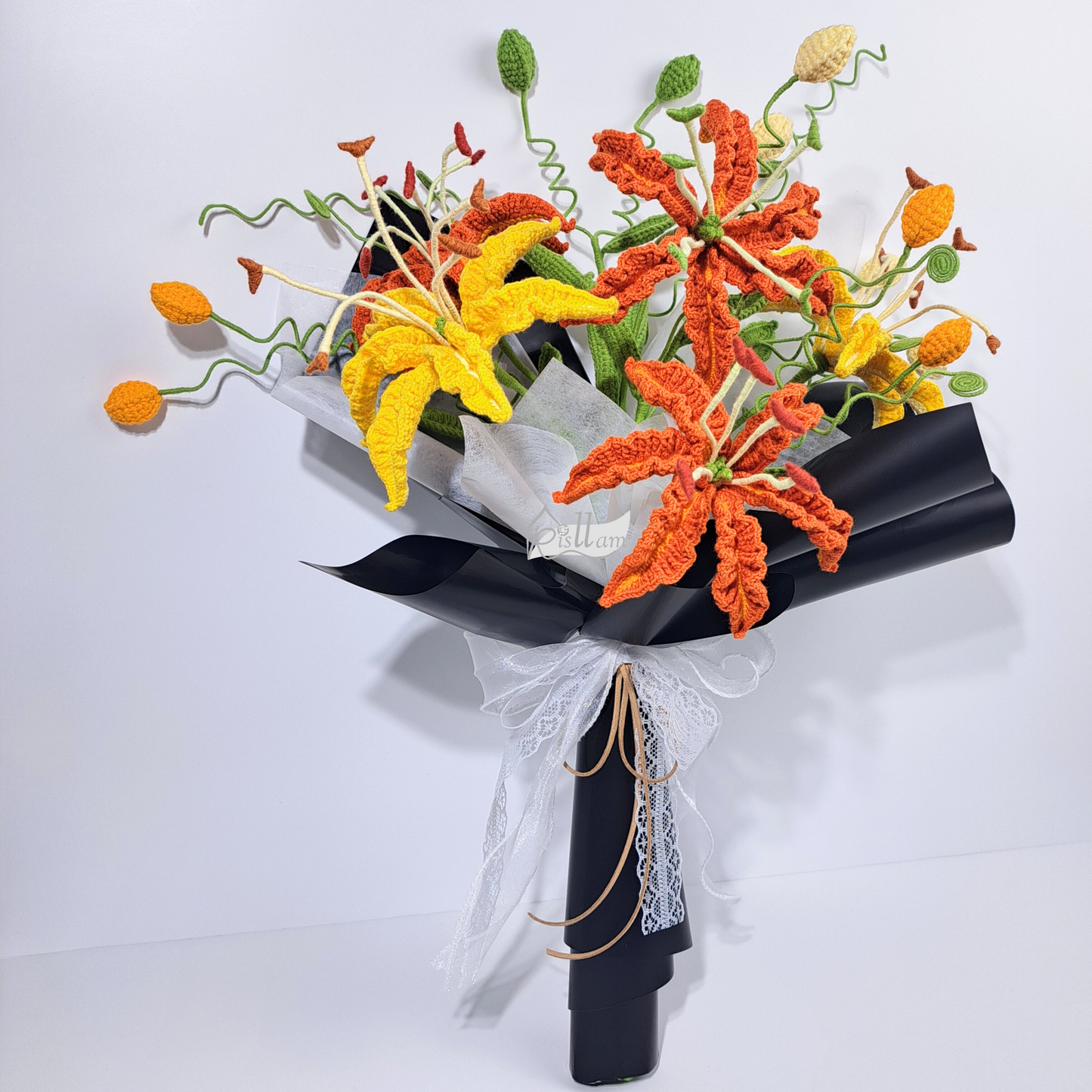 Gloriosa Lily Bouquet- Orange & Yellow