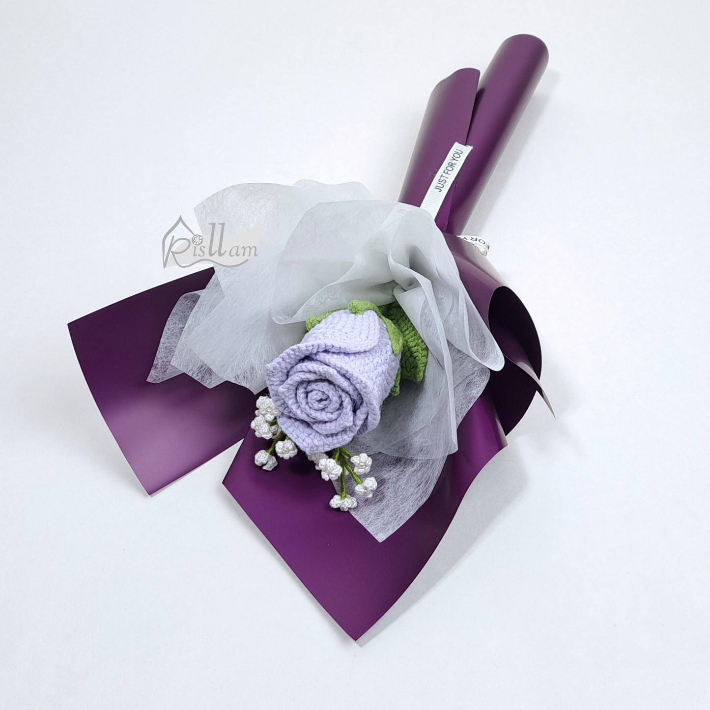 Stemware Rose 01 & Baby's Breath Bouquet