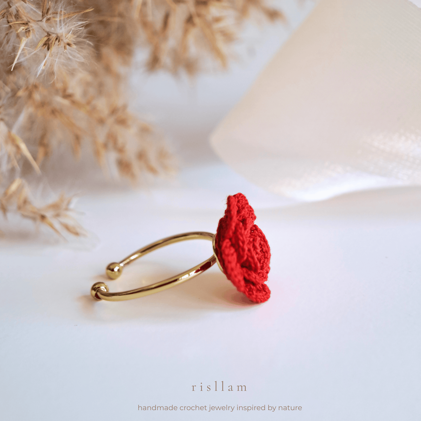 Crochet Rose Ring