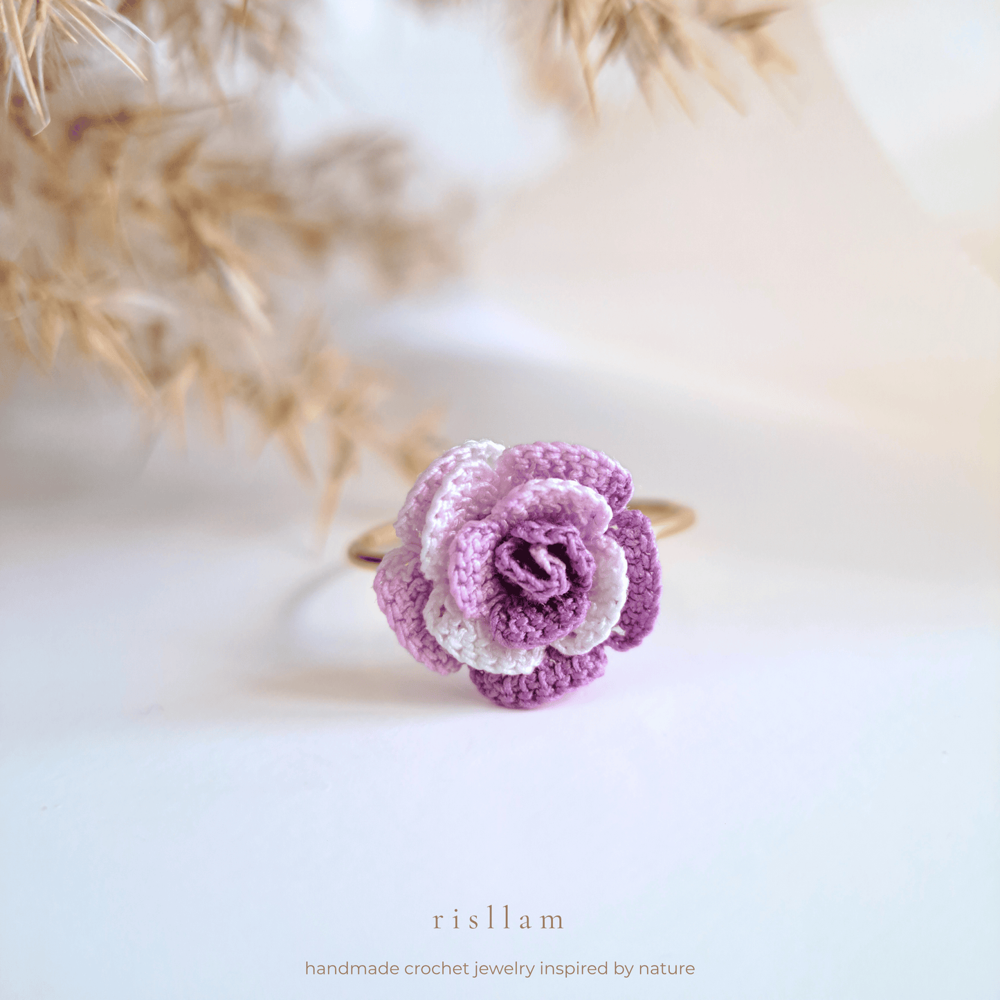 Crochet Rose Ring