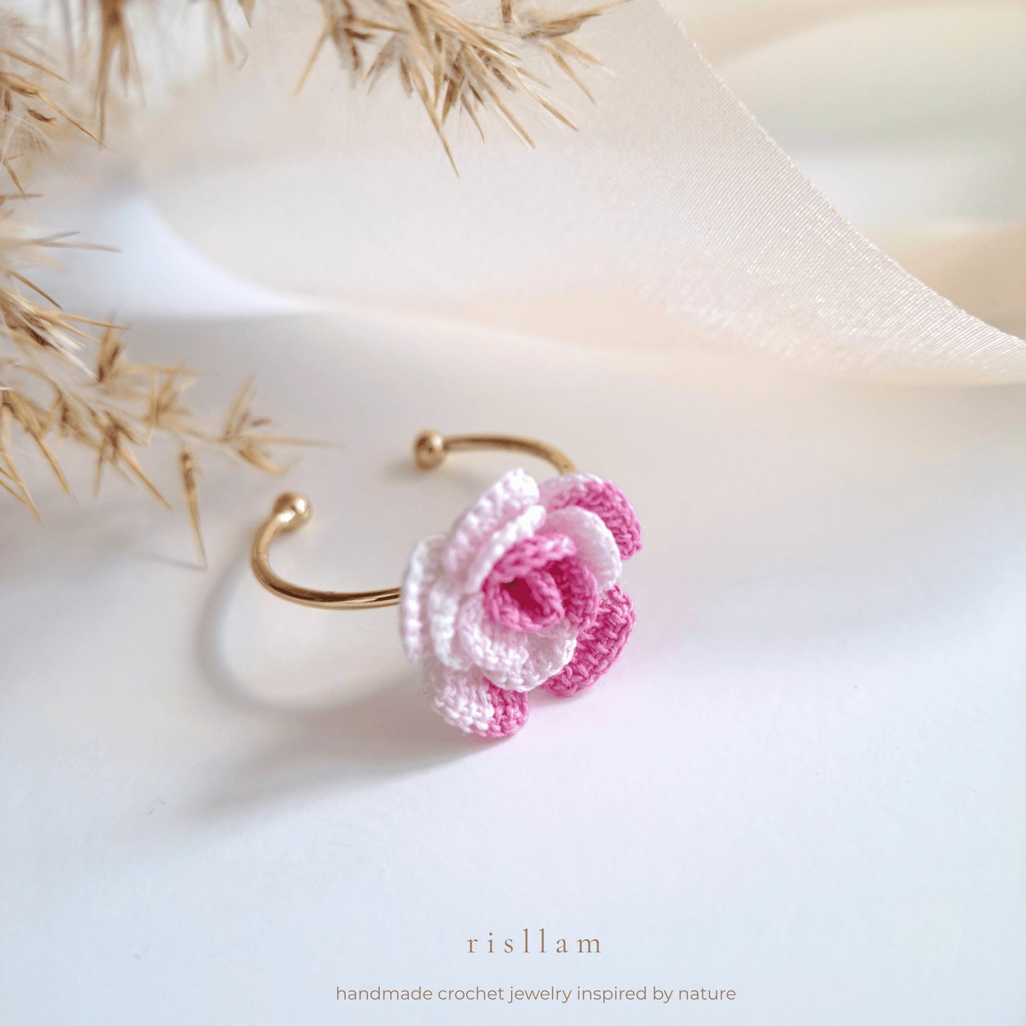 Crochet Rose Ring