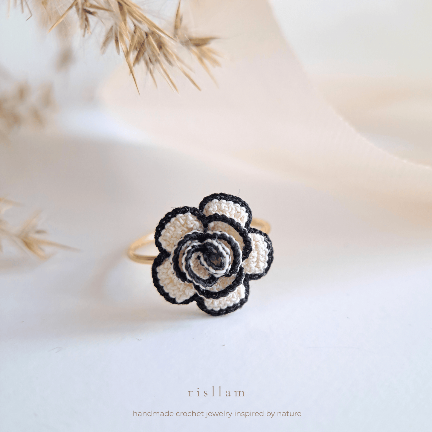 Crochet Rose Ring