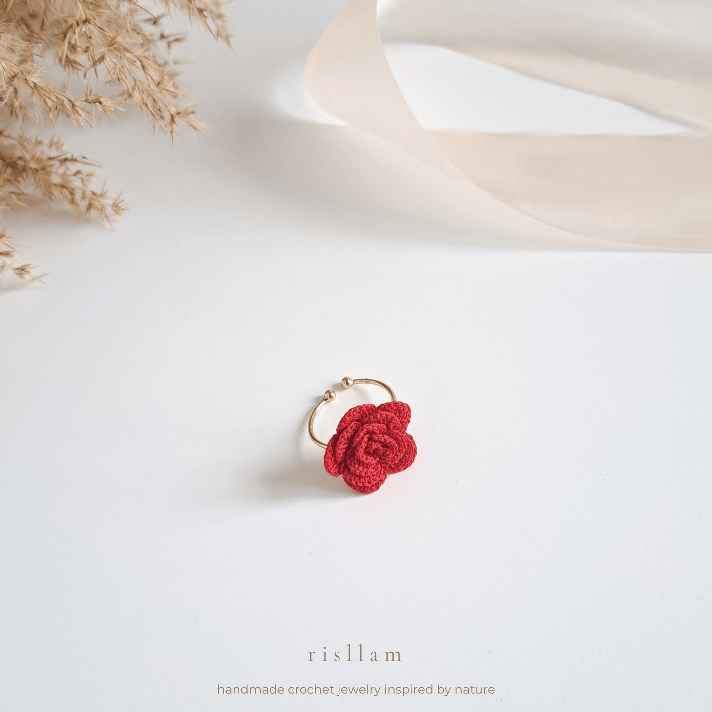 Crochet Rose Ring