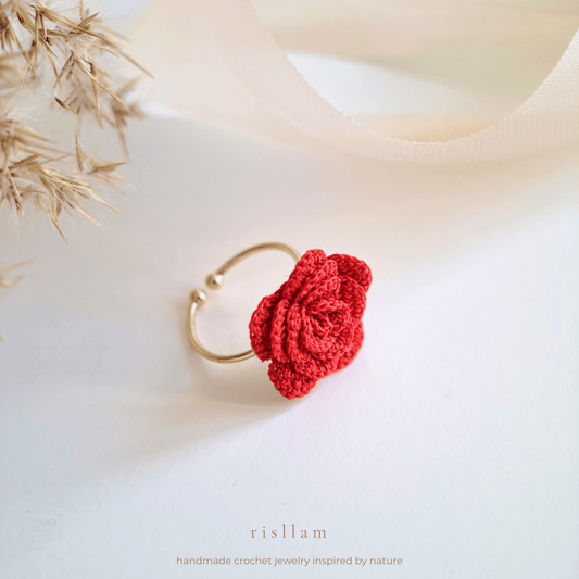 Crochet Rose Ring