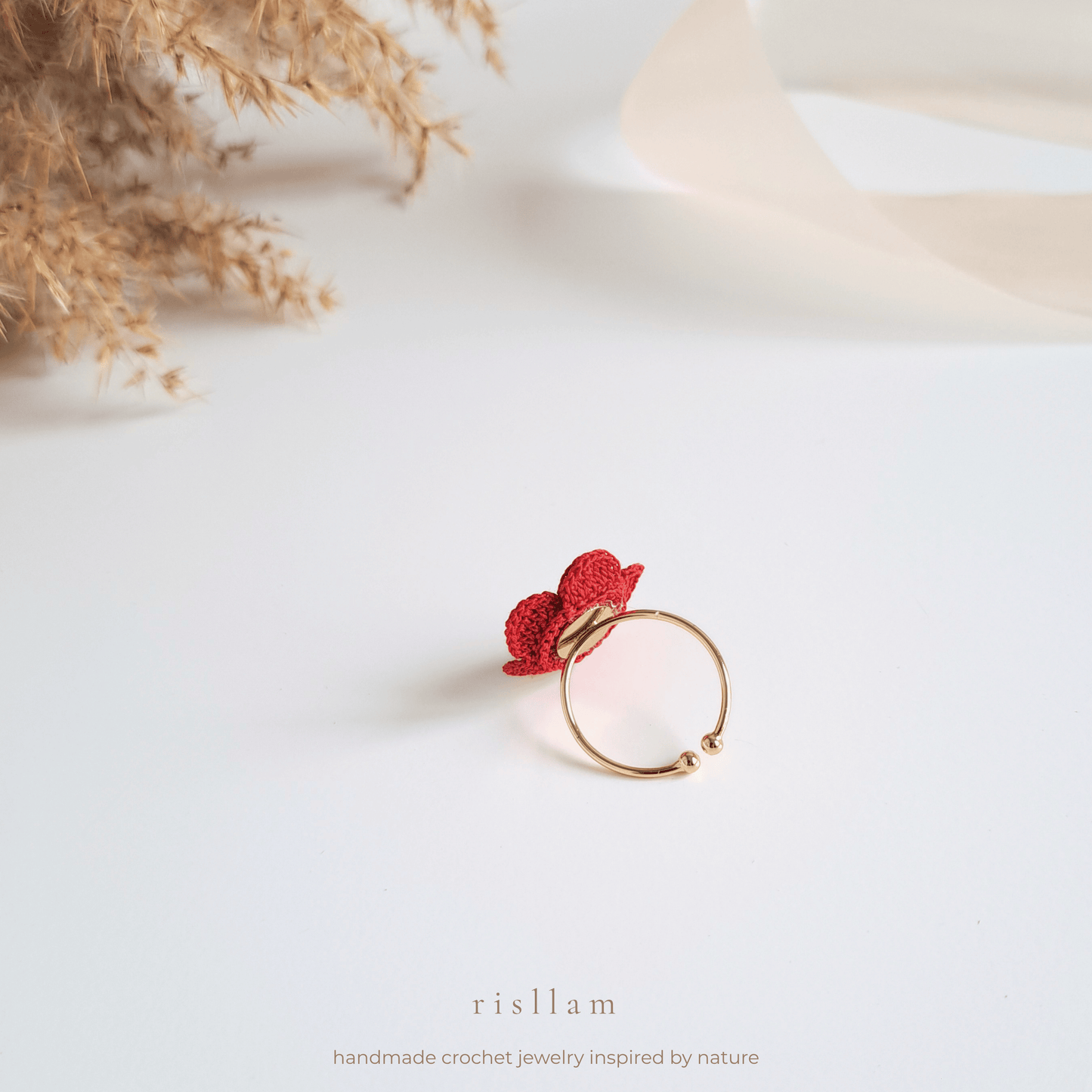 Crochet Rose Ring