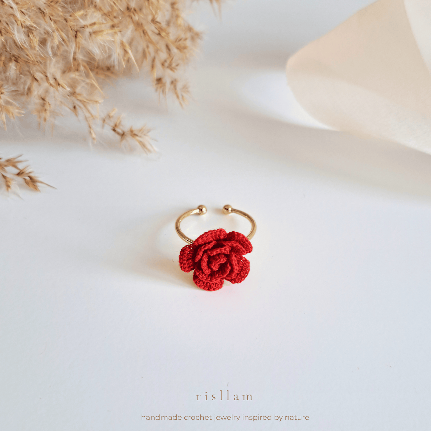 Crochet Rose Ring