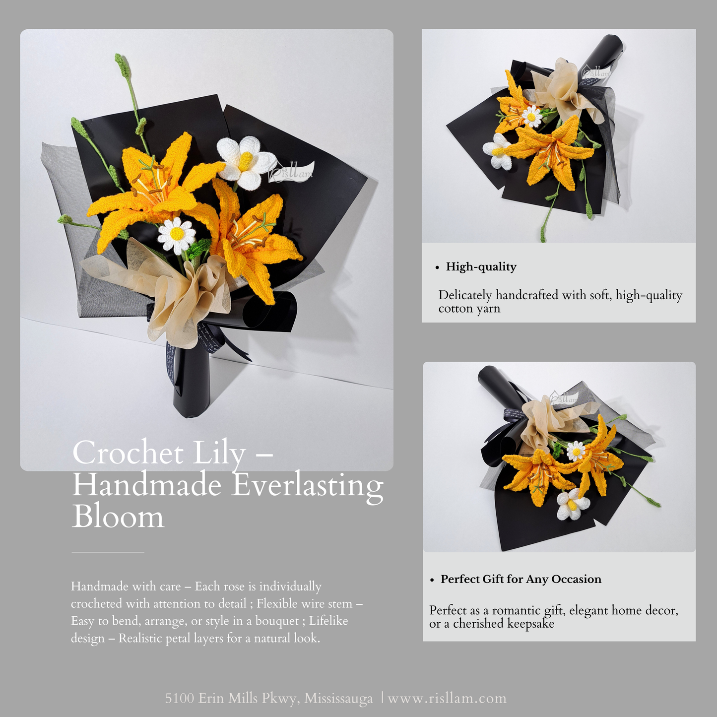 Crochet Lily 01 Bouquet
