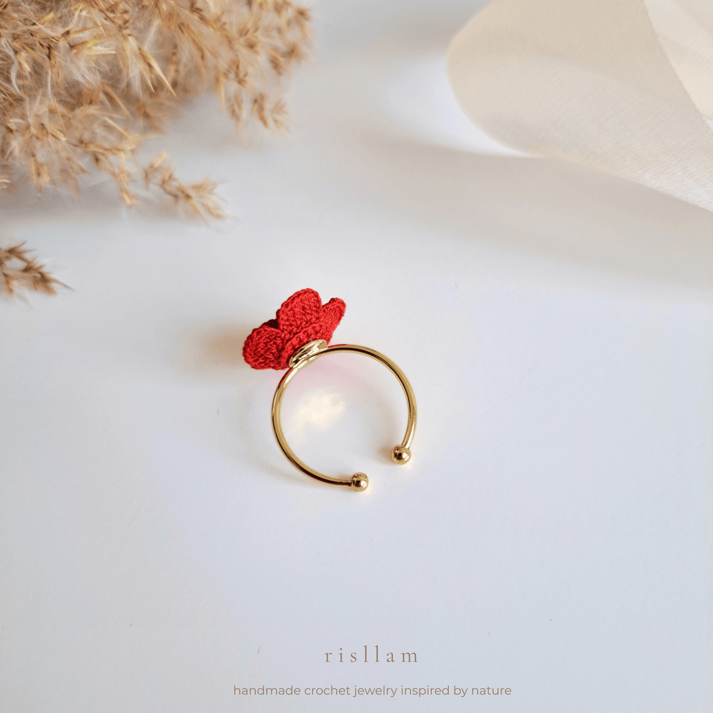 Crochet Rose Ring