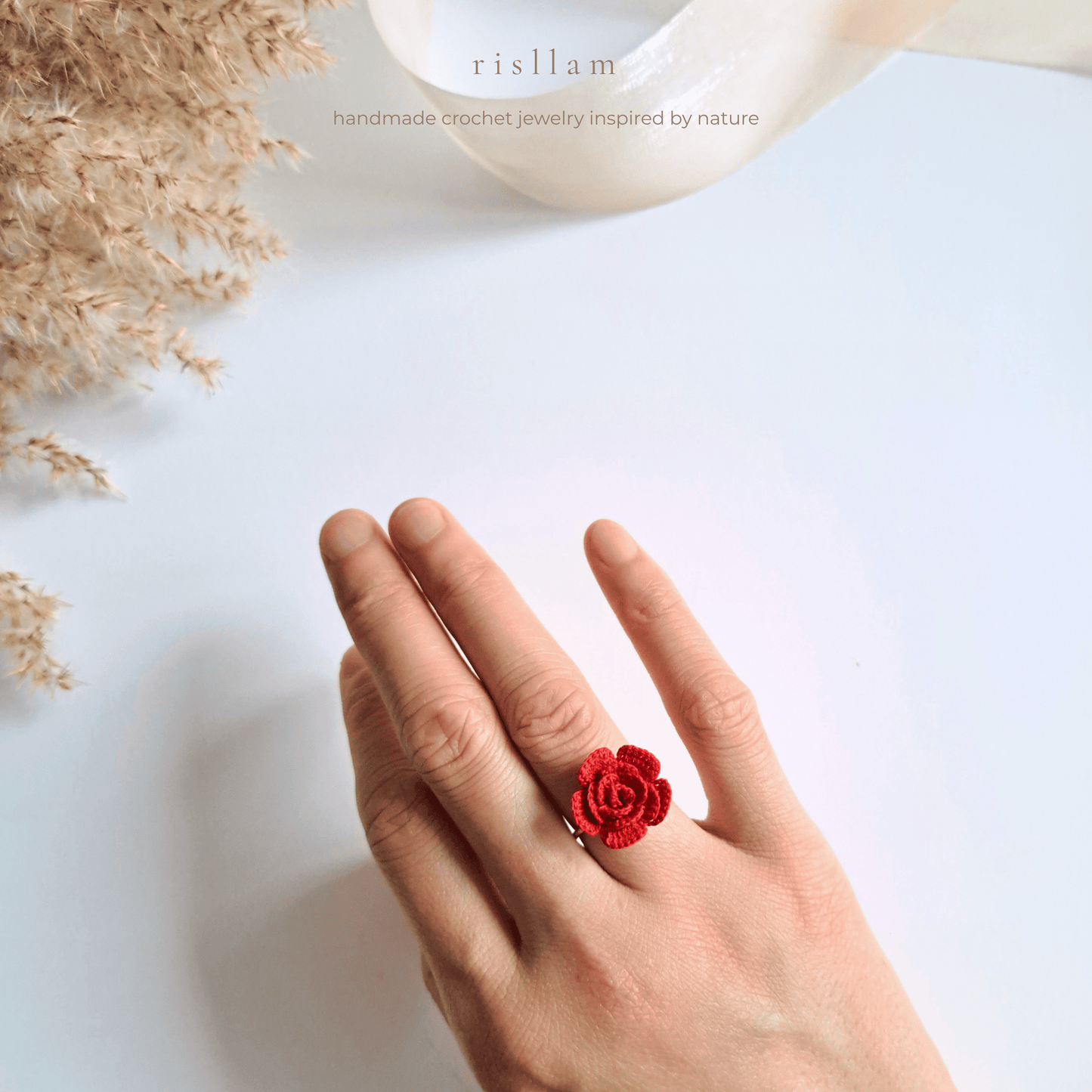 Crochet Rose Ring