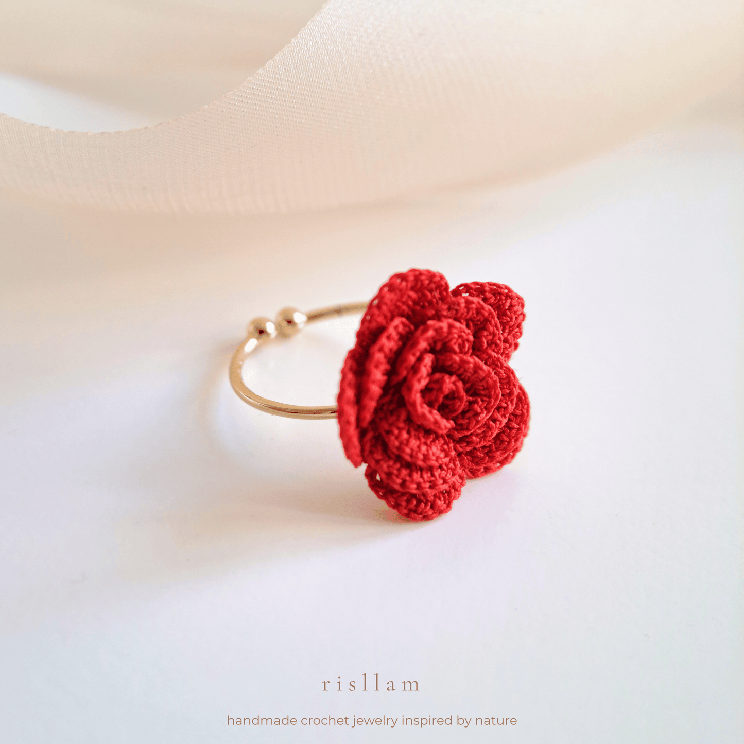 Crochet Rose Ring