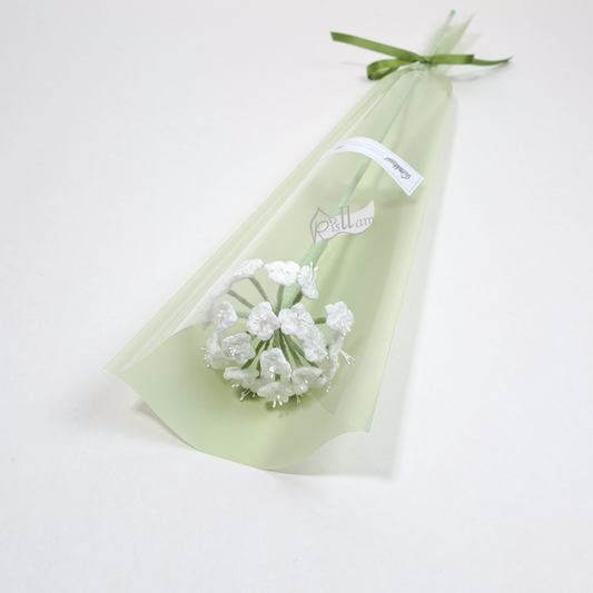 Classic Crochet Blue Lace in Clear Gift Bag - Ready to Go (White, Pink, Blue)