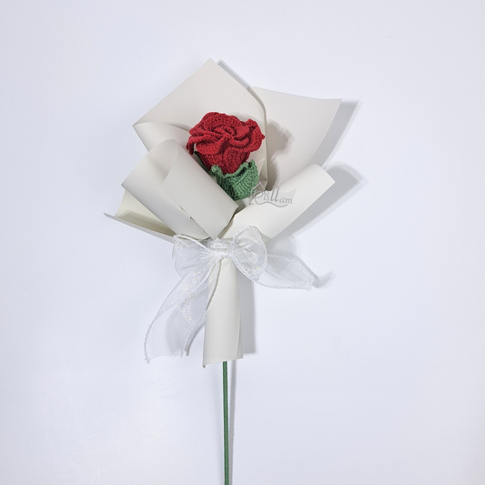Single Flower Bouquet Wrapping Service (1 stem )