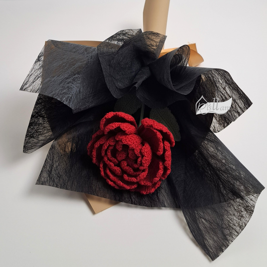 Single Multifloral Rose Bouquet - Maroon Red