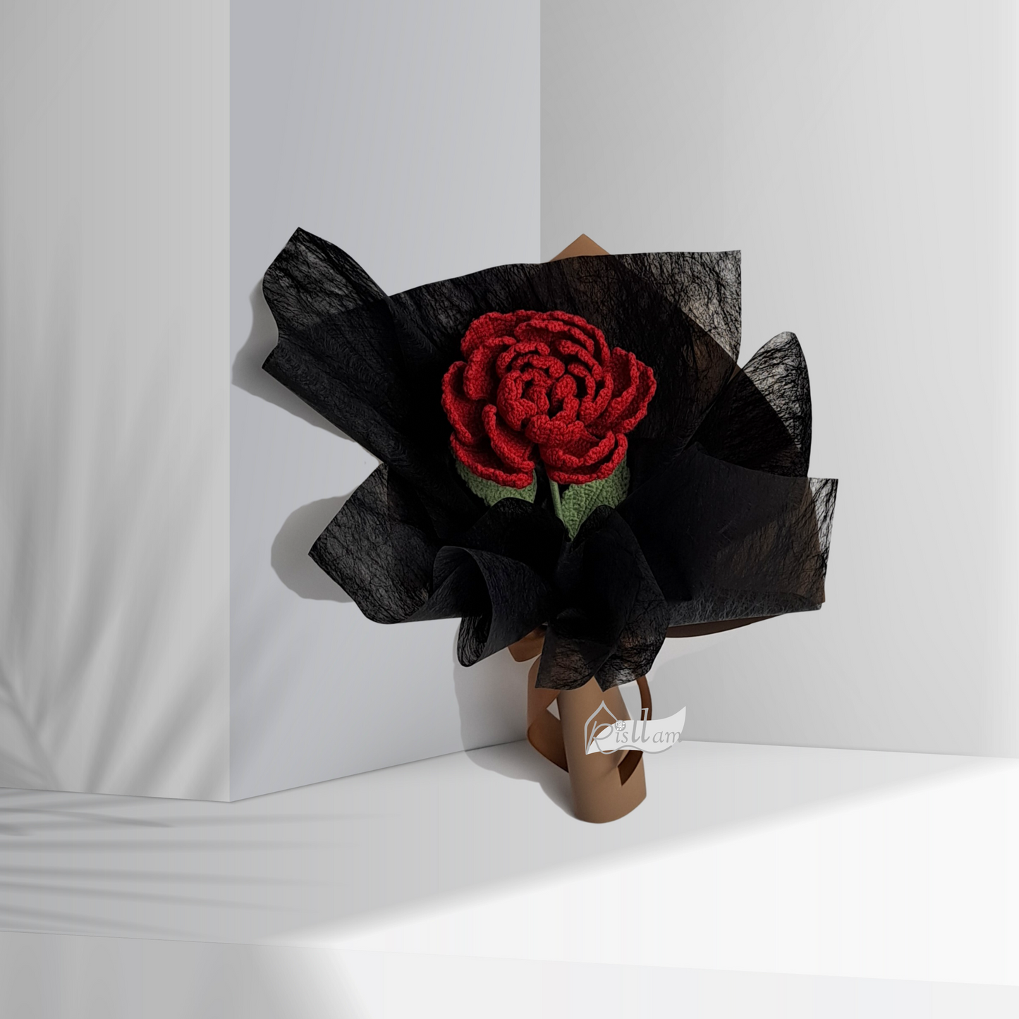 Single Multifloral Rose Bouquet - Maroon Red