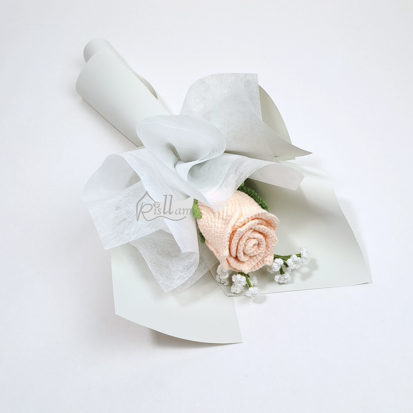 Stemware Rose 01 & Baby's Breath Bouquet