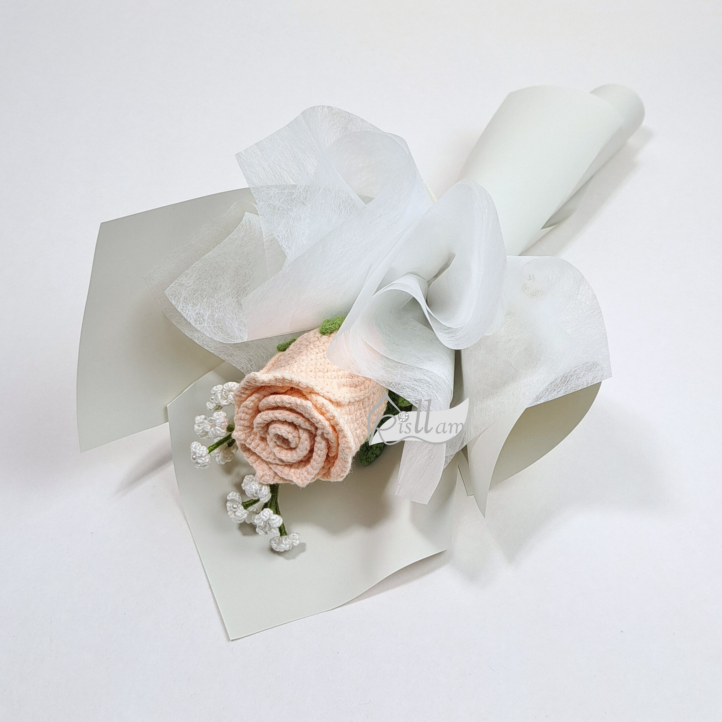 Stemware Rose 01 & Baby's Breath Bouquet