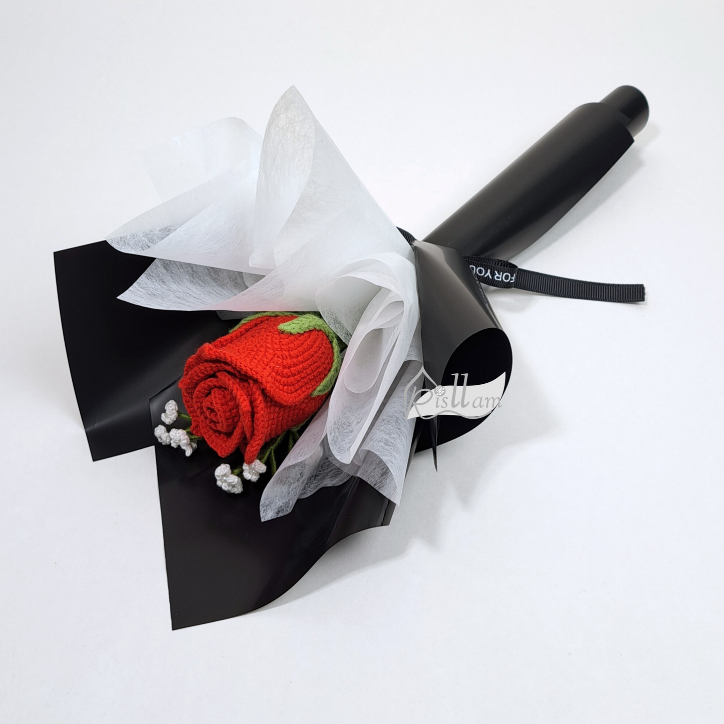 Stemware Rose 01 & Baby's Breath Bouquet