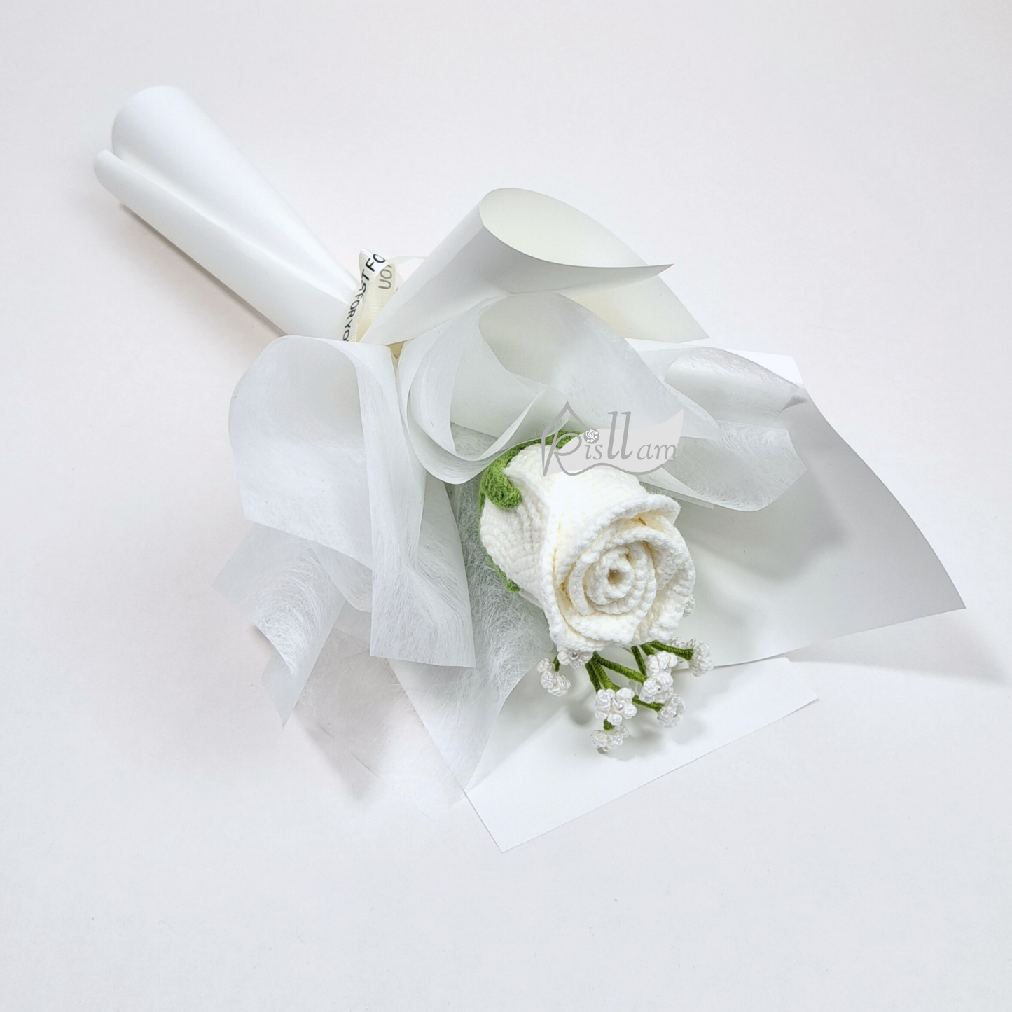 Stemware Rose 01 & Baby's Breath Bouquet