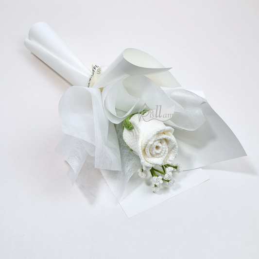 Stemware Rose 01 & Baby's Breath Bouquet