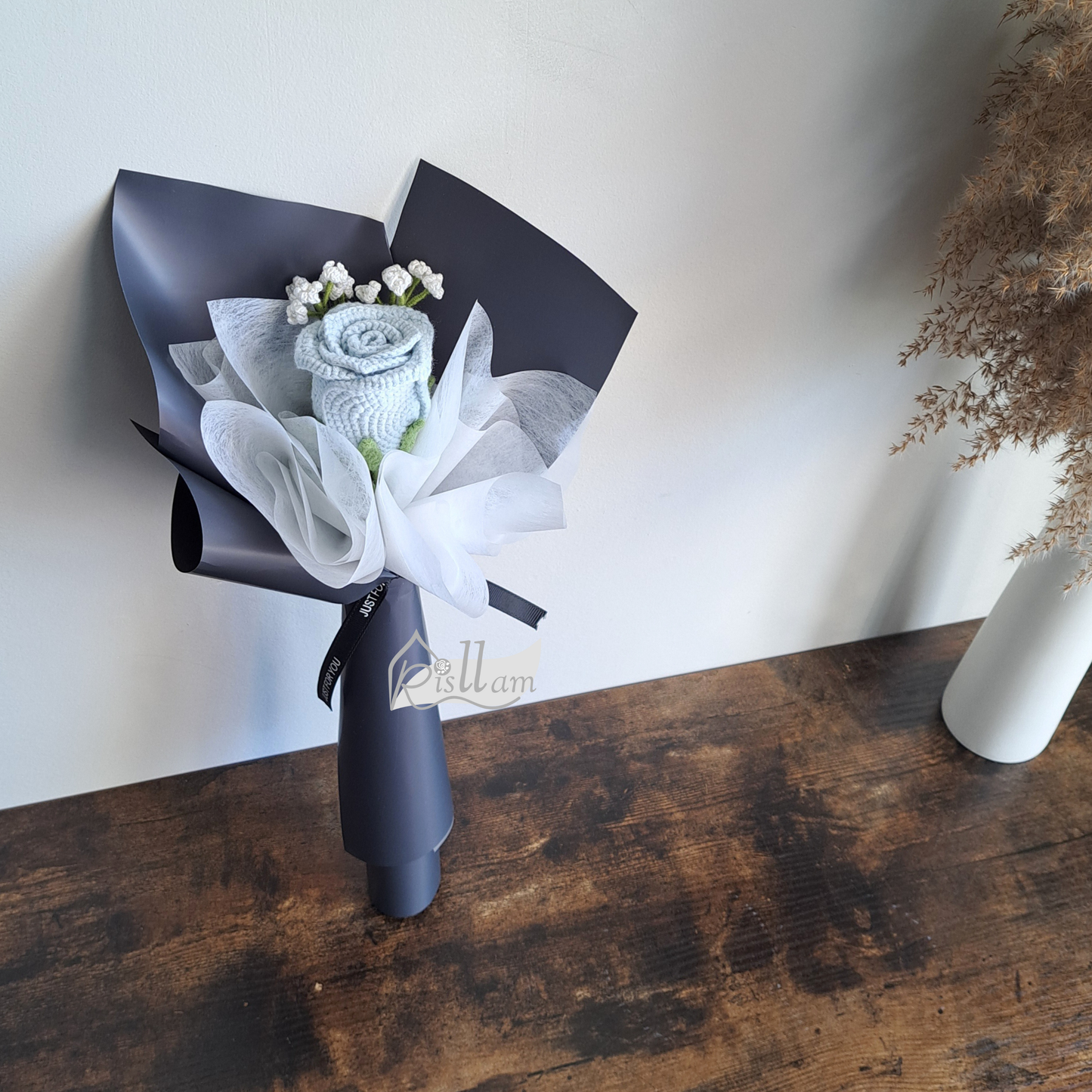 Stemware Rose 01 & Baby's Breath Bouquet