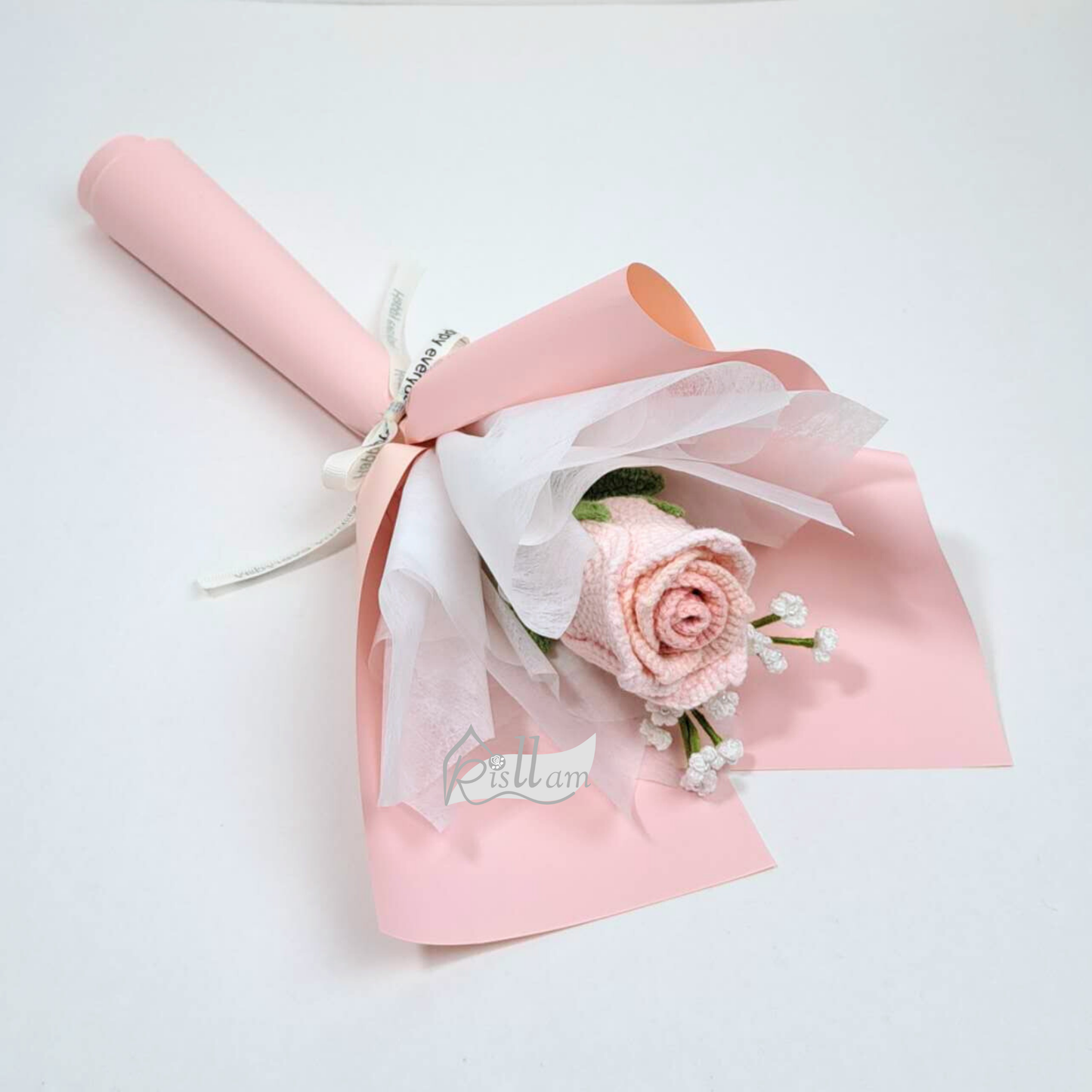 Stemware Rose 01 & Baby's Breath Bouquet