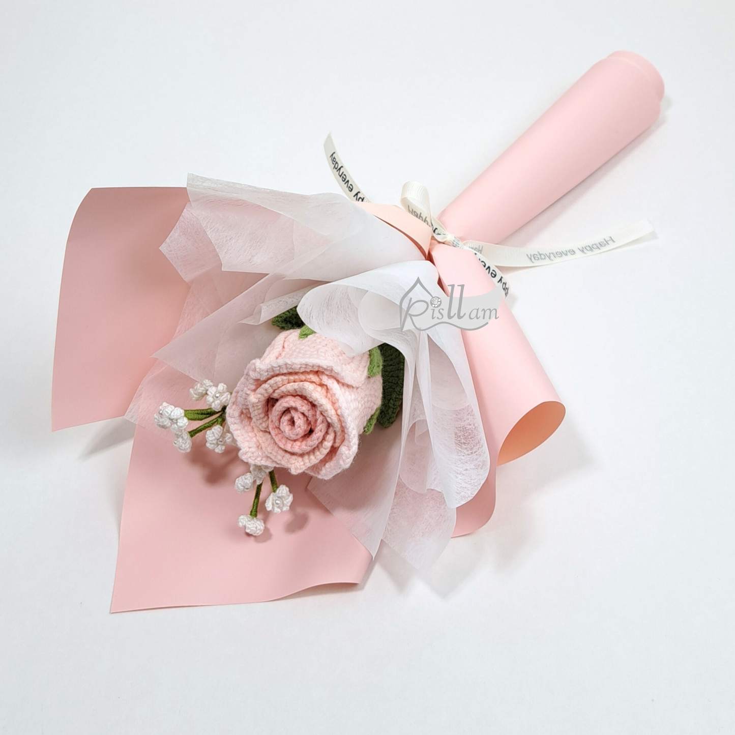 Stemware Rose 01 & Baby's Breath Bouquet