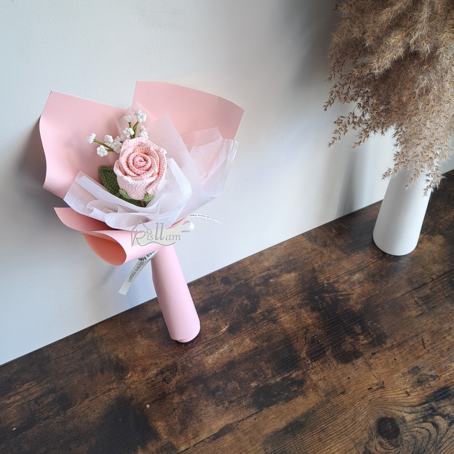 Stemware Rose 01 & Baby's Breath Bouquet