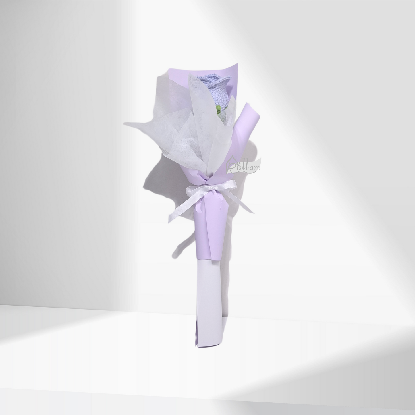 Single Stemware Rose 01 Bouquet- Red, Pink, Blue, White, Purple