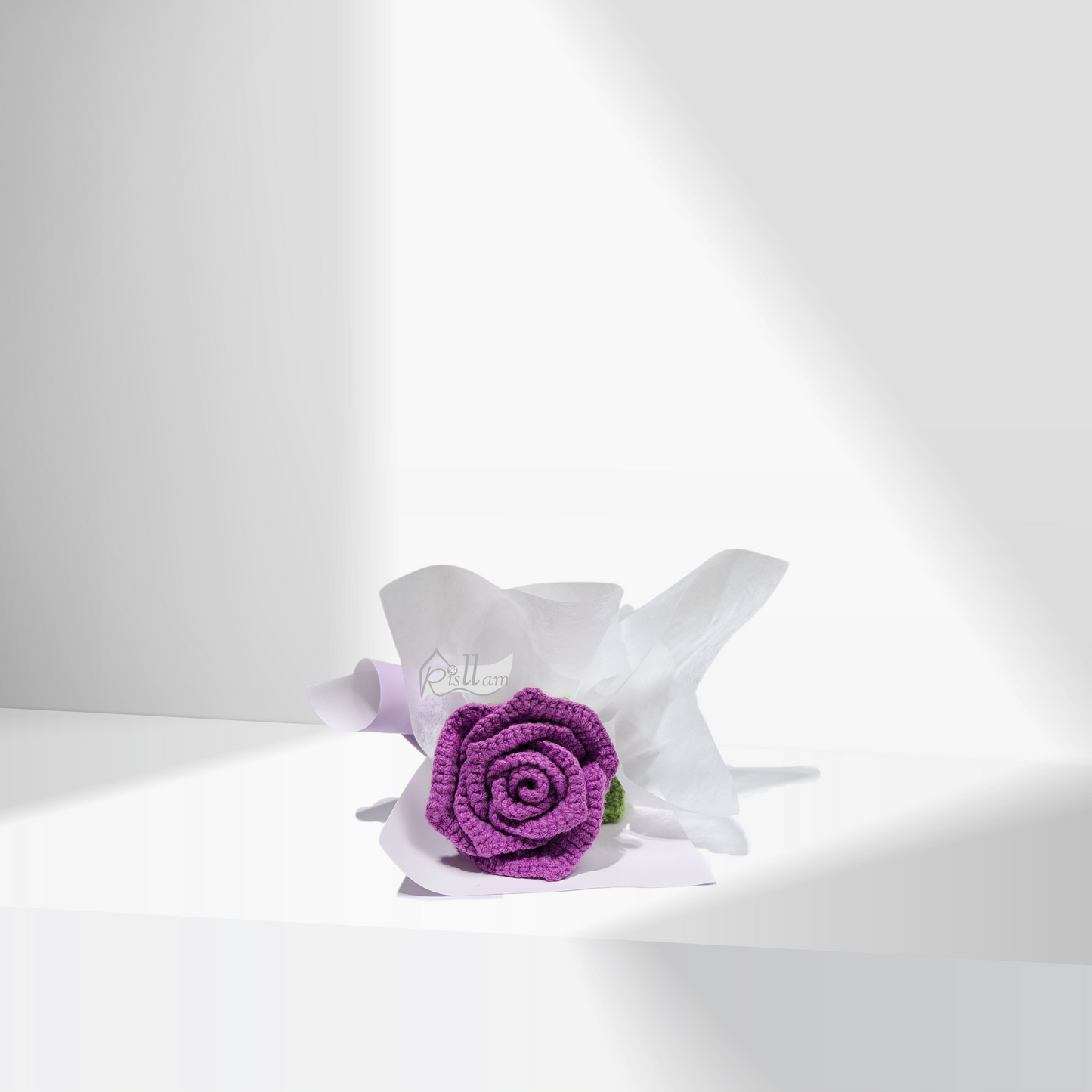 Single Stemware Rose 01 Bouquet- Red, Pink, Blue, White, Purple