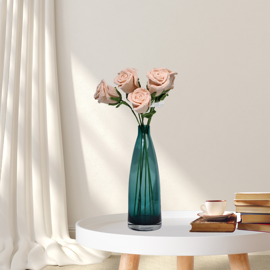 Stemware Rose 01 - Champagne, Puce Pink, Blue, Purple etc.