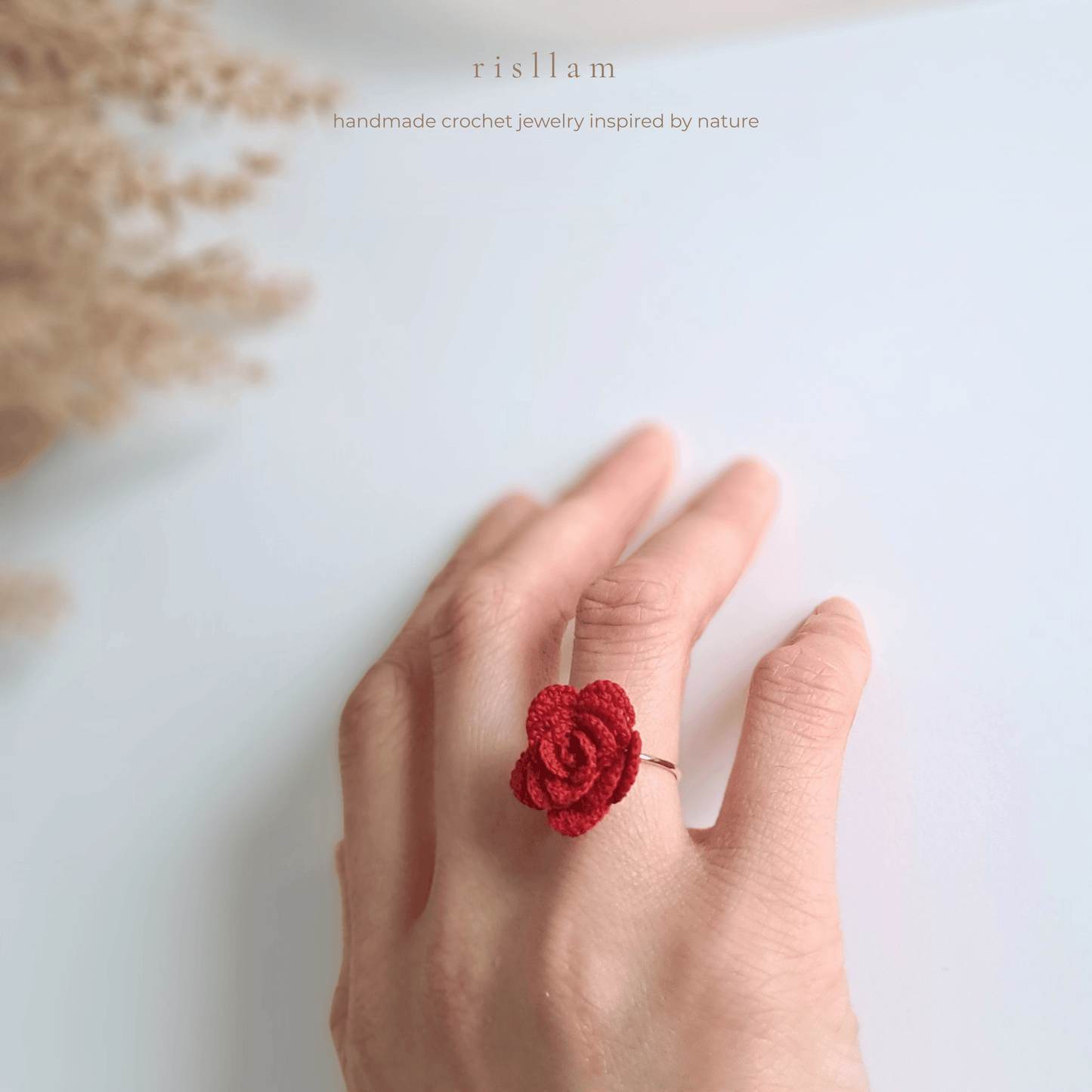 Crochet Rose Ring