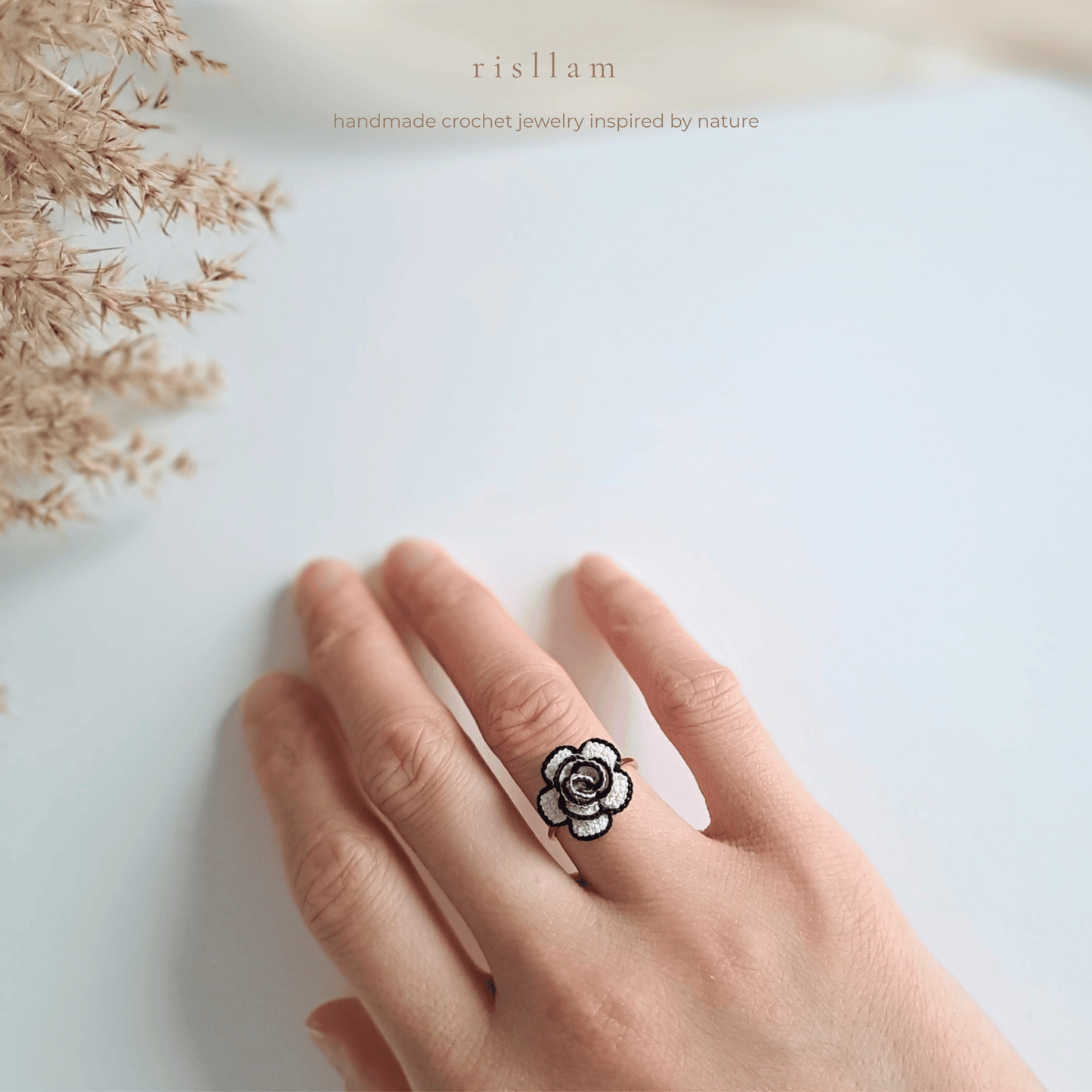 Crochet Rose Ring
