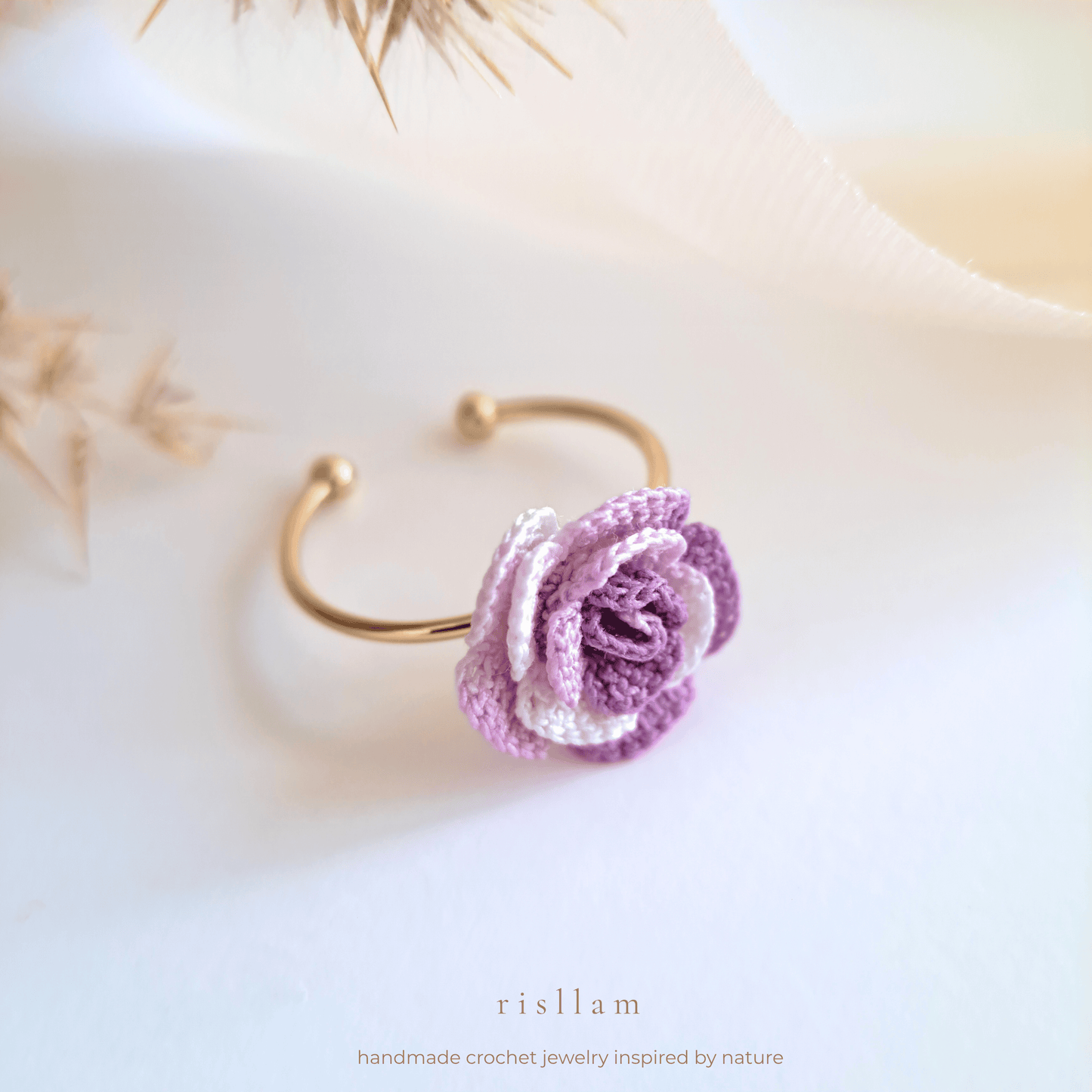 Crochet Rose Ring