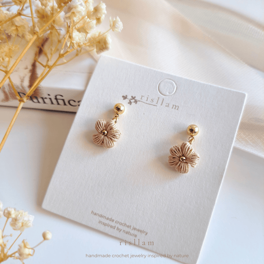 Handmade Crochet Puff Earings